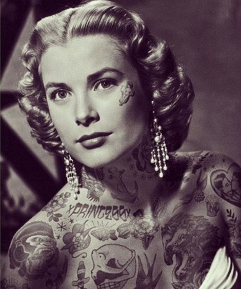 Η Κέιτ Μίντλετον με μωβ μαλλιά, γεμάτη τατουάζ και άλλοι 9 διάσημοι γίνονται χίπστερ [εικόνες] | iefimerida.gr 8