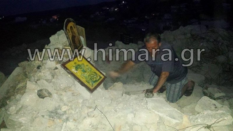 Χειμάρα: Αλβανοί κατεδάφισαν τον Αγιο Αθανάσιο [εικόνες] | iefimerida.gr 0