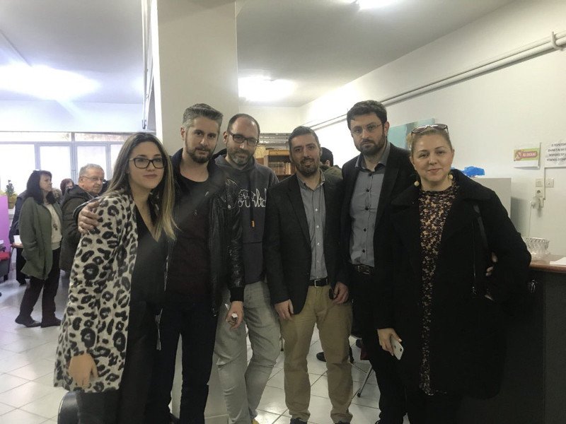 Ο Κώστας Ζαχαριάδης μαζί με τους συντρόφους του / Φωτογραφία: Τwitter