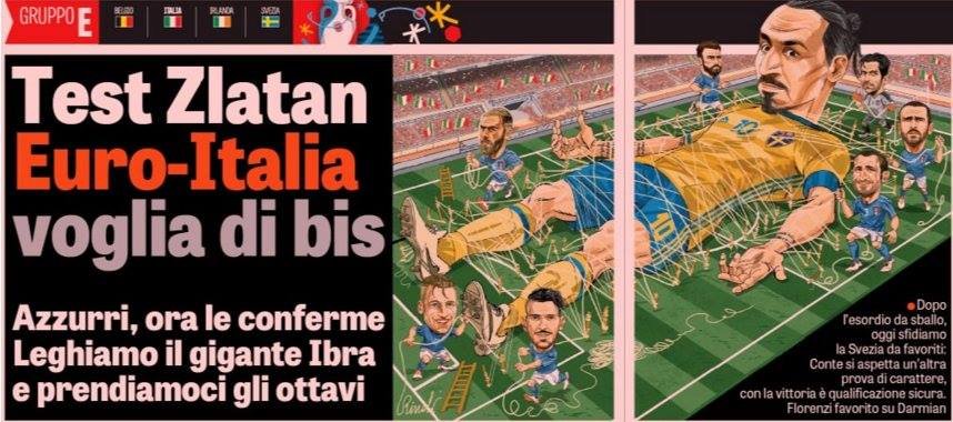 Επικό σκίτσο της Gazzeta dello Sport για τον Ιμπραΐμοβιτς [εικόνα] | iefimerida.gr 1