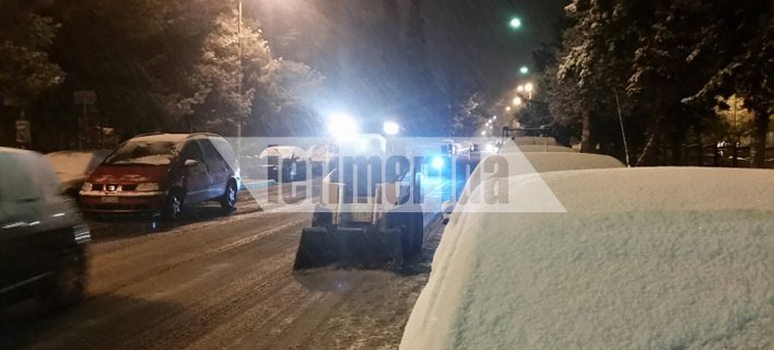 Βγήκαν εκχιονιστικά στου... Ζωγράφου -Απίστευτες εικόνες | iefimerida.gr 6