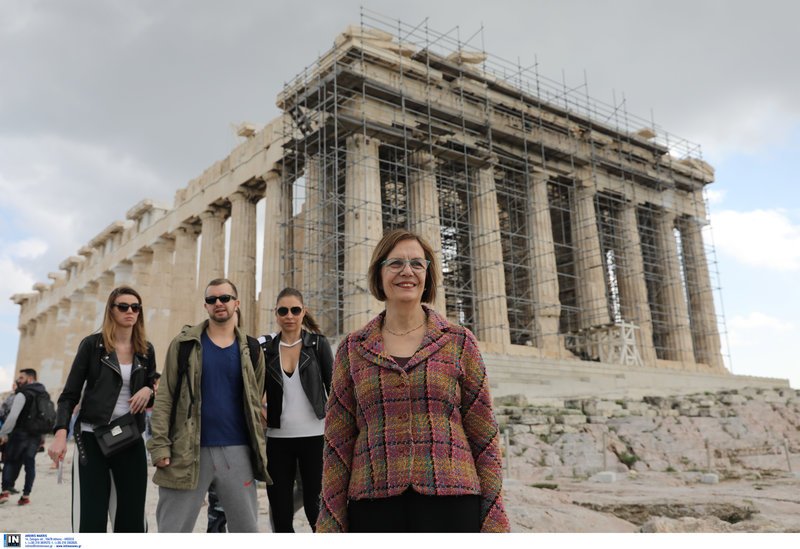 «Τα έργα πάνω στην Ακρόπολη έχουν μεγάλη σημασία, και αυτό μας έφερε σήμερα εδώ», είπε