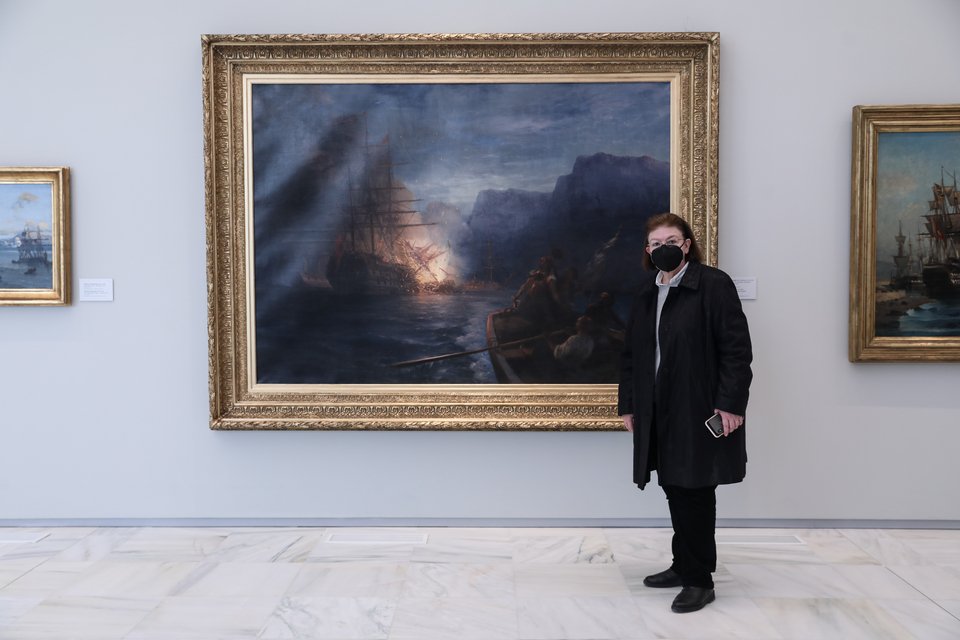 «Η πυρπόληση της τουρκικής ναυαρχίδας από τον Κανάρη»
