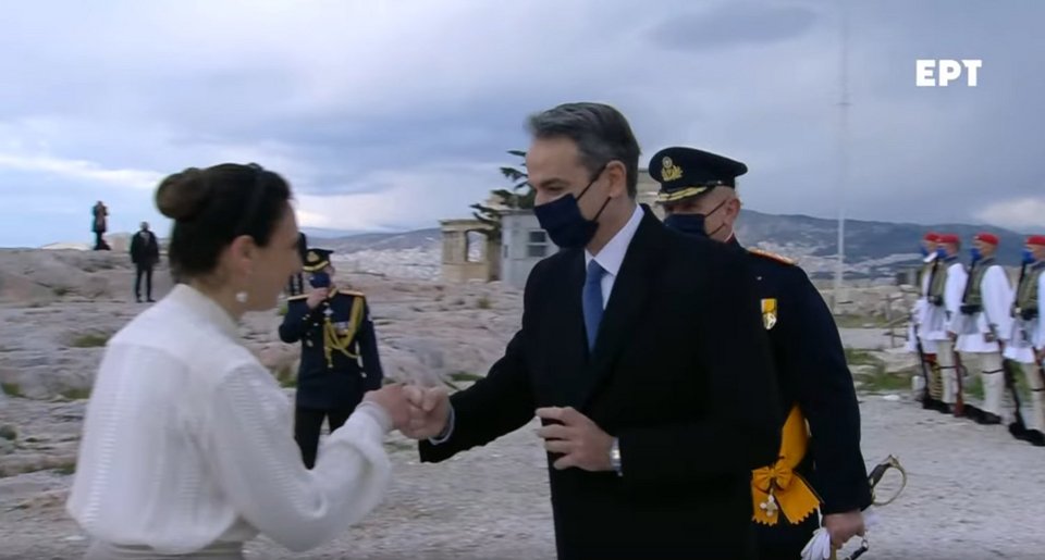 25η Μαρτίου έπαρση σημαίας Ακρόπολη