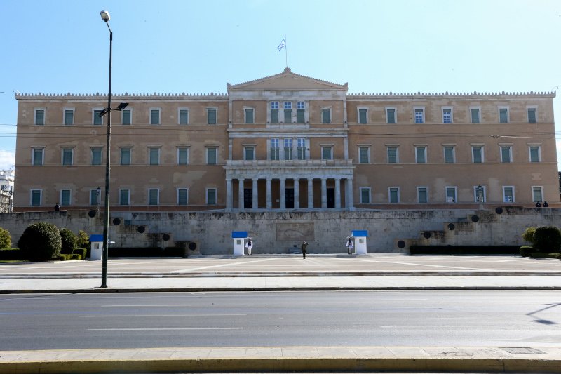 Μπροστά στη Βουλή των Ελλήνων / Φωτογραφία: EUROKINISSI