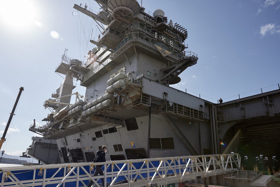Κυριάκος Μητσοτάκης USS Dwight D. Eisenhower