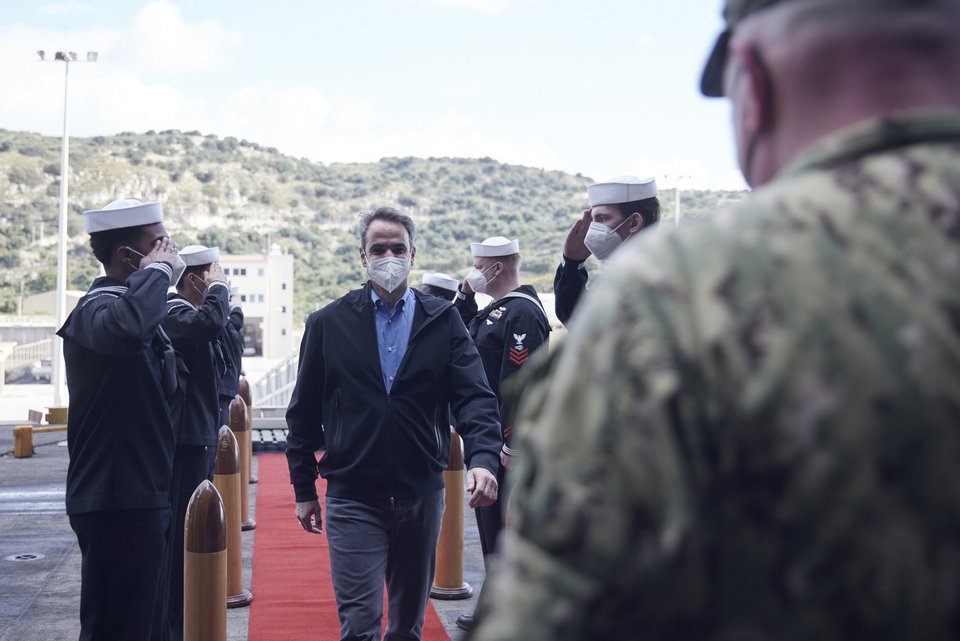 Κυριάκος Μητσοτάκης USS Dwight D. Eisenhower