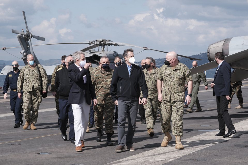 Κυριάκος Μητσοτάκης USS Dwight D. Eisenhower