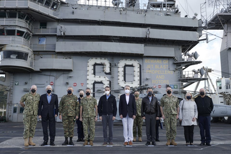 Κυριάκος Μητσοτάκης USS Dwight D. Eisenhower