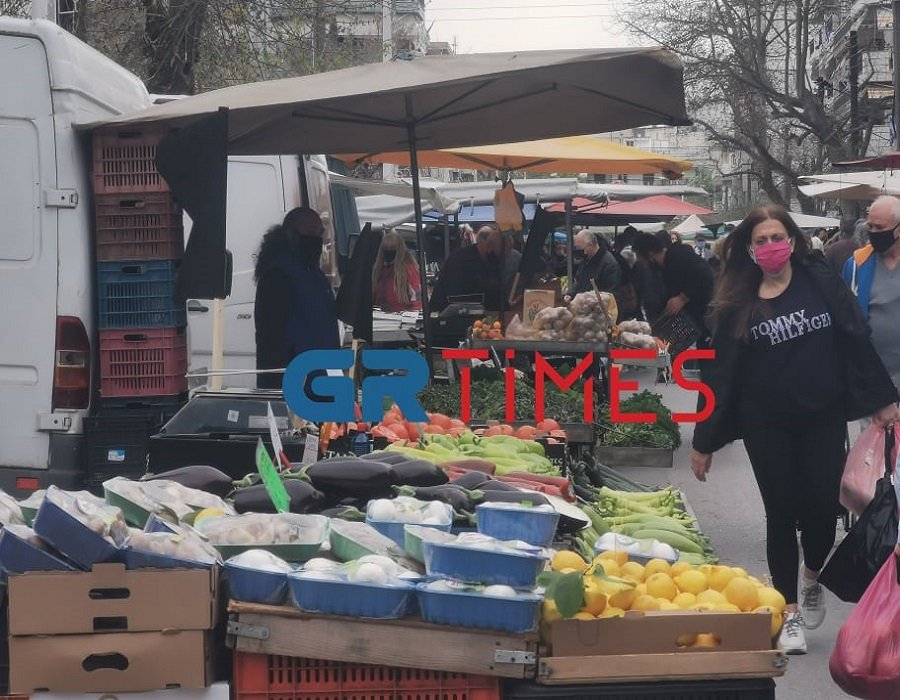 λαϊκή αγορά μαύρη σημαία