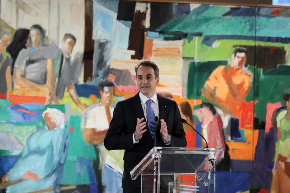 Ο Κυριάκος Μητσοτάκης στην ομιλία του στην Εθνική Πινακοθήκη -Φωτογραφία: Intimenews/ΛΙΑΚΟΣ ΓΙΑΝΝΗΣ