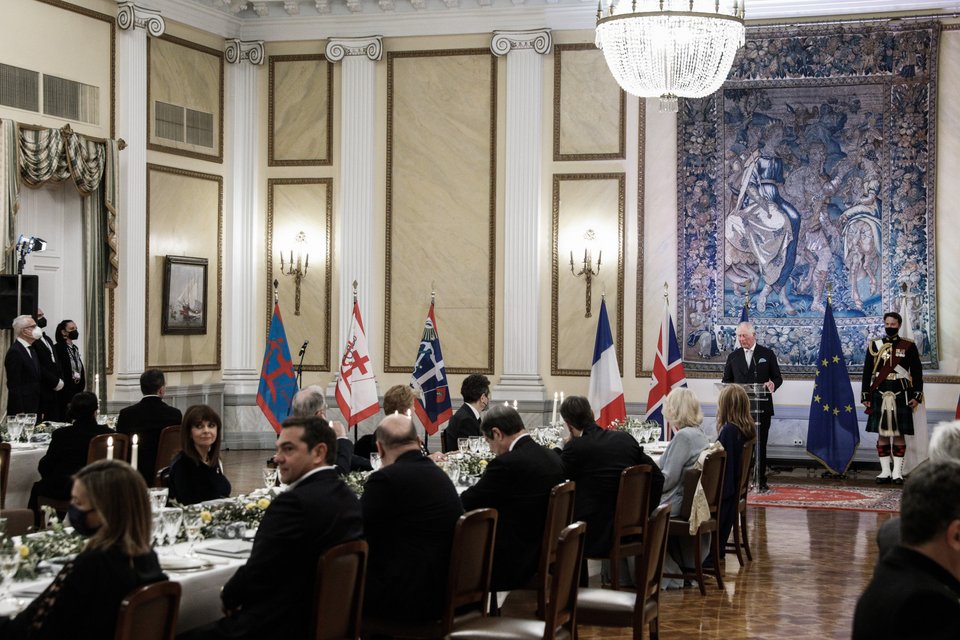 Συγκίνησε ο πρίγκιπας Κάρολος κατά τη διάρκεια της ομιλίας του -Φωτογραφία: SOOC