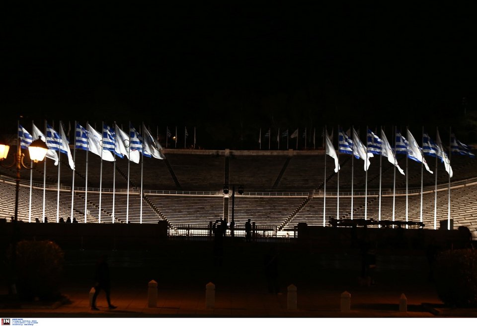 Αποκαλυπτήρια για τον νέο φωτισμό του Καλλιμάρμαρου -Φωτογραφία: Intimenews/ΤΖΑΜΑΡΟΣ ΠΑΝΑΓΙΩΤΗΣ