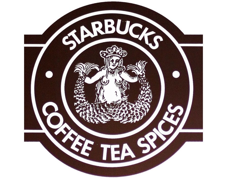 Η γυμνή γοργόνα στο πρώτο λογότυπο των Starbucks