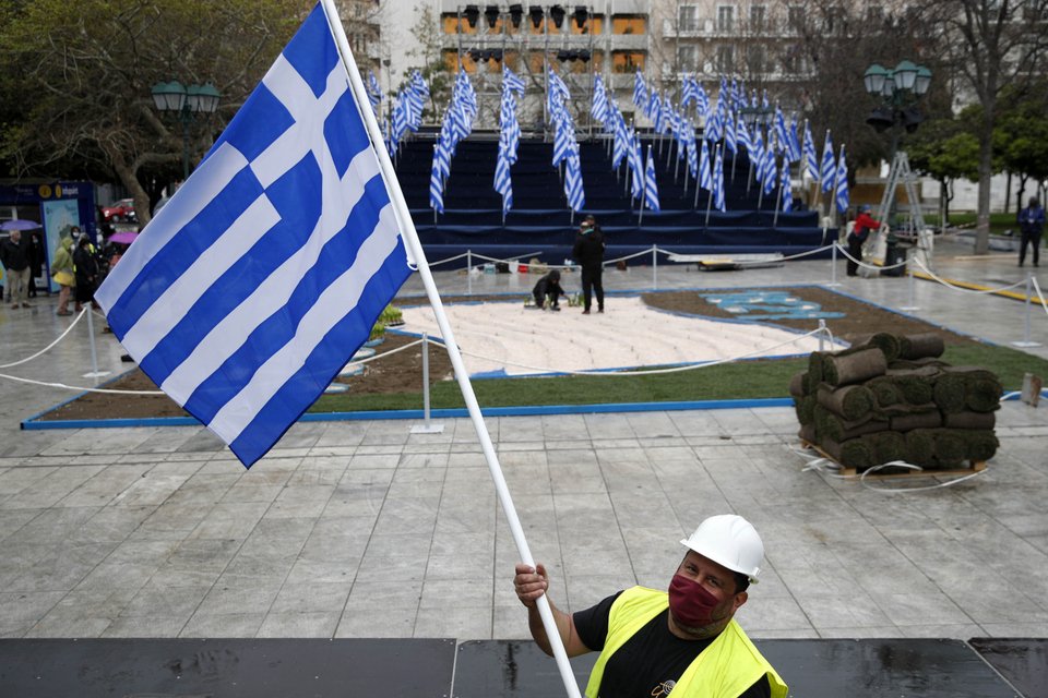25η Μαρτίου σημαίες Σύνταγμα