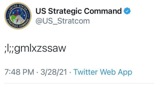 Το περίεργο tweet που αναρτήθηκε στον λογαριασμό του Πενταγώνου