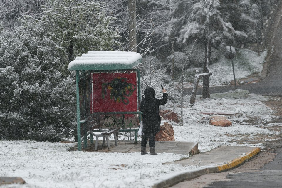 Χιόνισε στον Διόνυσο την 25η Μαρτίου