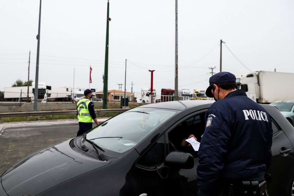 Ελεγχος στα διόδια των Αφιδνών / Φωτογραφία: Eurokinissi