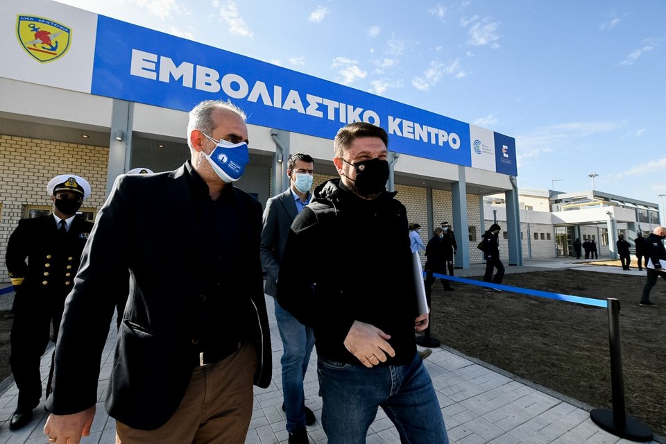 Το mega εμβολιαστικό κέντρο στην Πάτρα / Φωτογραφία: ΓΙΑΝΝΗΣ ΑΝΔΡΟΥΤΣΟΠΟΥΛΟΣ/ΕUROKINISSI 