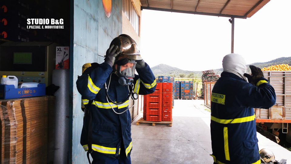 Φωτιά σε εργοστάσιο στο Παναρίτι Αργολίδας