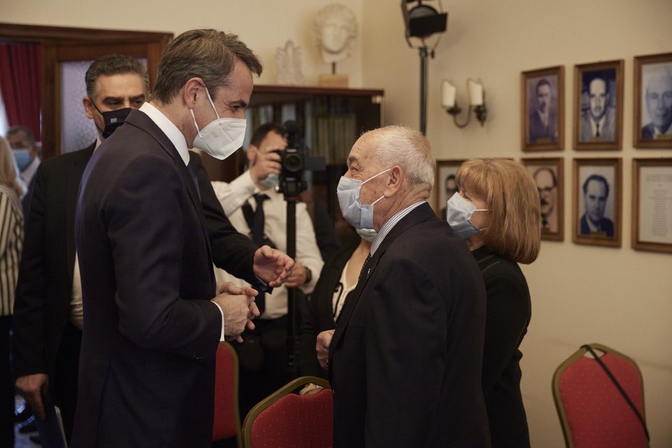 Ο Κυριάκος Μητσοτάκης στην ελληνική πρεσβεία στην Τρίπολη της Λιβύης / Φωτογραφία: ΓτΠ/ΠΑΠΑΜΗΤΣΟΣ ΔΗΜΗΤΡΗΣ