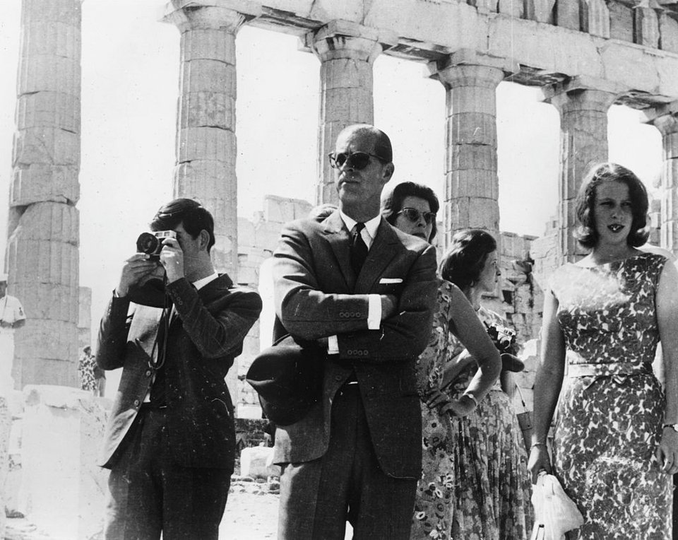 Το 1964 στην Ακρόπολη με τον Κάρολο