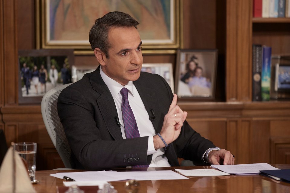 Ο Κυριάκος Μητσοτάκης δίνει συνέντευξη στη Μάρα Ζαχαρέα και στο κεντρικό δελτίο ειδήσεων του Star Φωτογραφία: ΓτΠ-ΠΑΠΑΜΗΤΣΟΣ ΔΗΜΗΤΡΗΣ