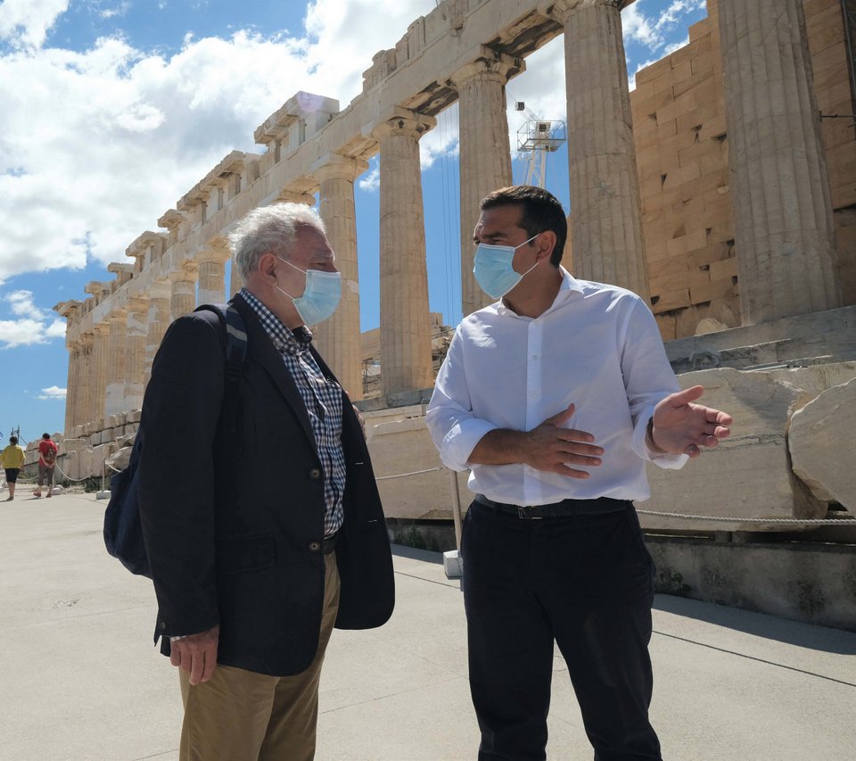 Ο Αλέξης Τσίπρας στην Ακρόπολη