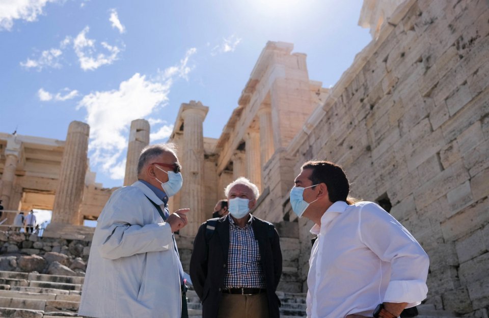Ο Αλέξης Τσίπρας στην Ακρόπολη