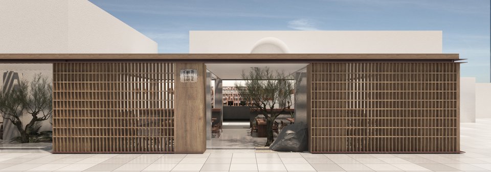 Το ατμοσφαιρικό και πολυτελές cocktail restaurant Caldera στο αεροδρόμιο της Σαντορίνης
