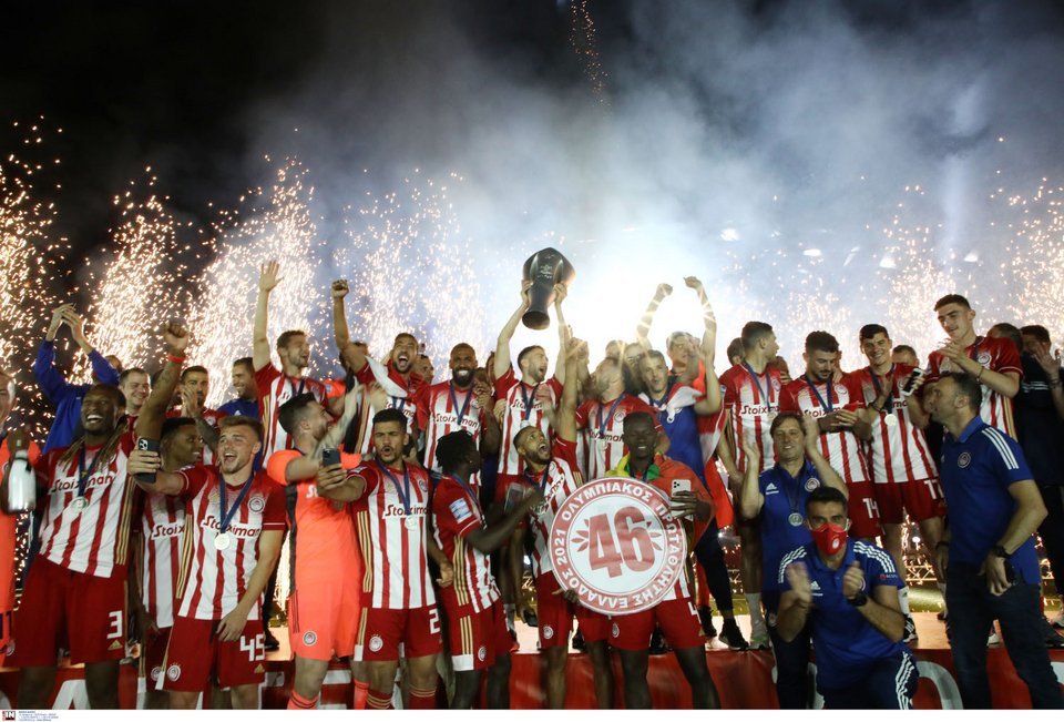 H φιέστα του Ολυμπιακού / Φωτογραφία: Intime news