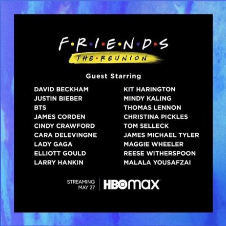 Η λίστα των γκεστ στο reunion της σειράς «Τα Φιλαράκια»