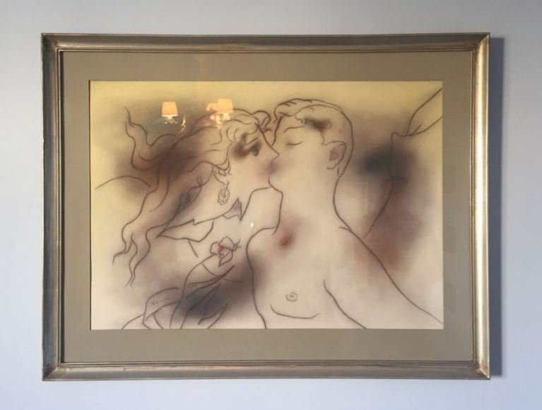 Ενα από τα φιλιά στην κάμαρα των Κατακουζηνών/ Ιδρυμα Βασίλη και Λητώς Κατακουζηνού