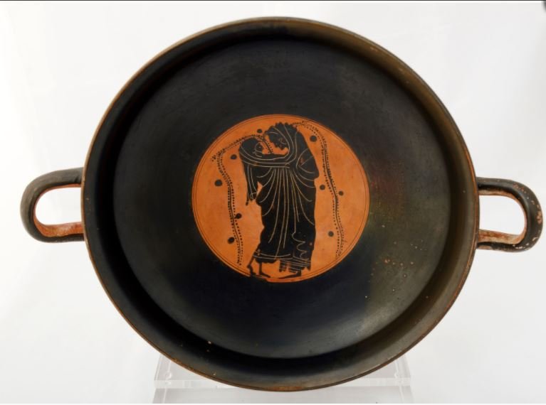 Κύλικας,  Αρ. κατ. 263. Του Ζωγράφου του Αίμονα . Εθνικό Αρχαιολογικό Μουσείο