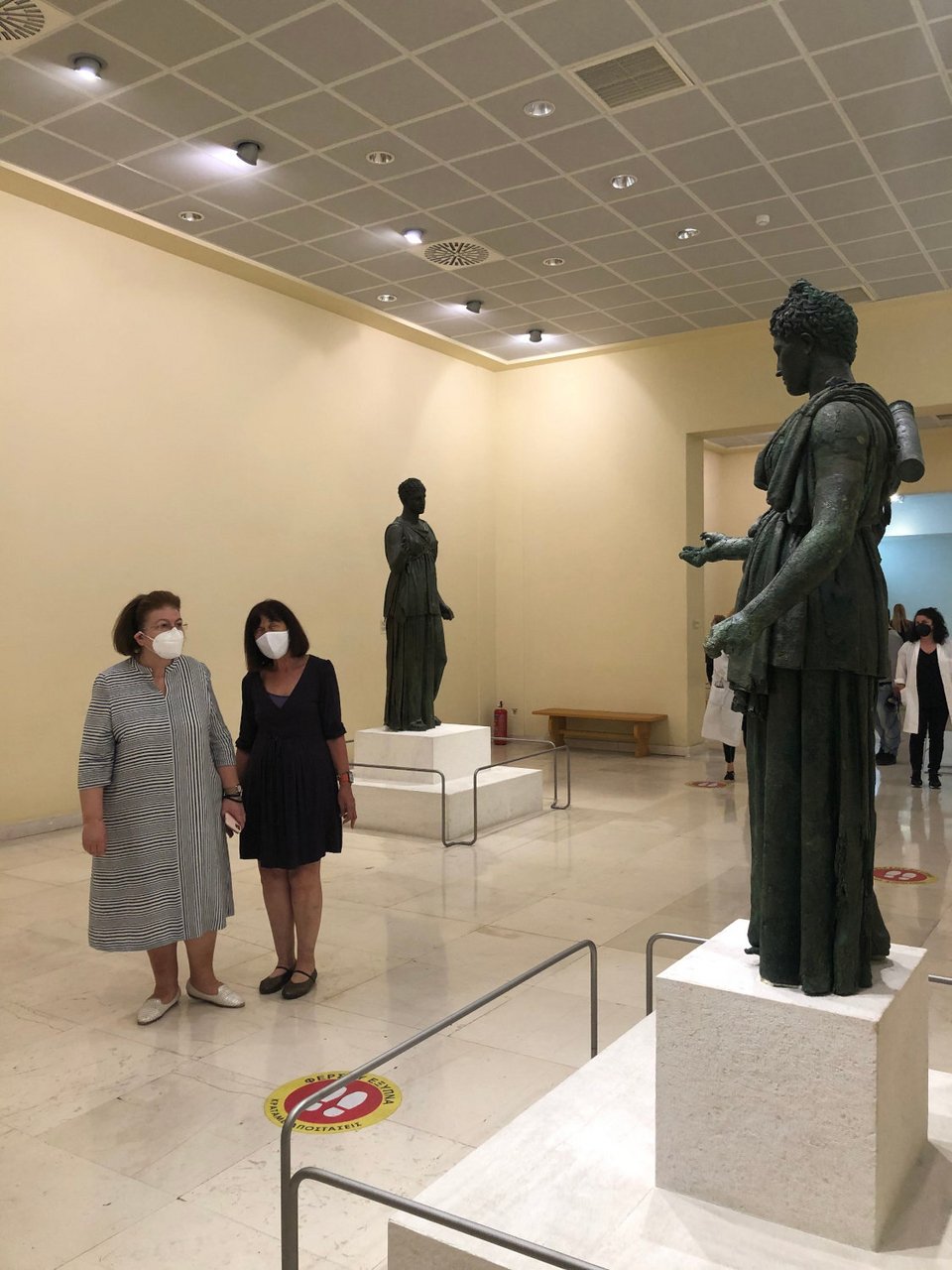 Η Υπουργός Πολιτισμού και Αθλητισμού Λίνα Μενδώνη