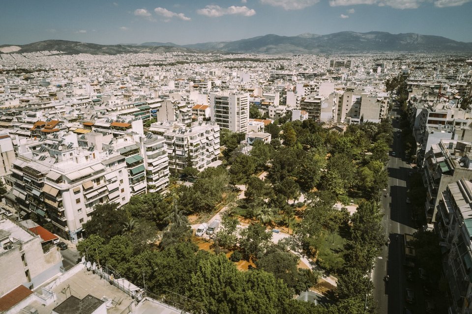 Πάρκο ΦΙΞ πολυκατοικίες γύρω γύρω