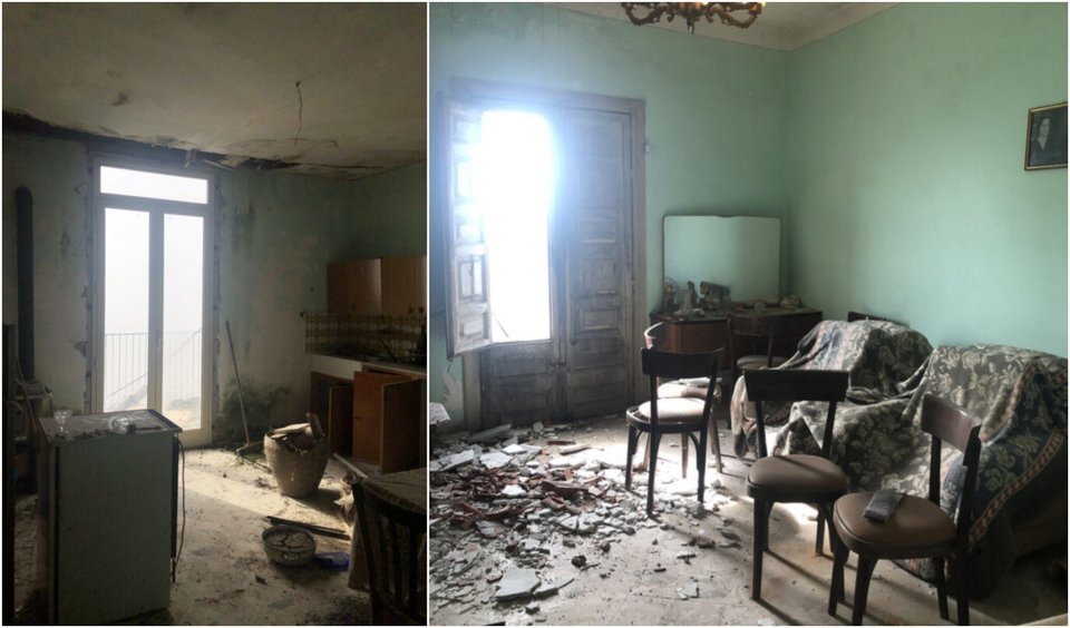 Ενδεικτική κατάσταση των δωματίων του παραπάνω σπιτιού