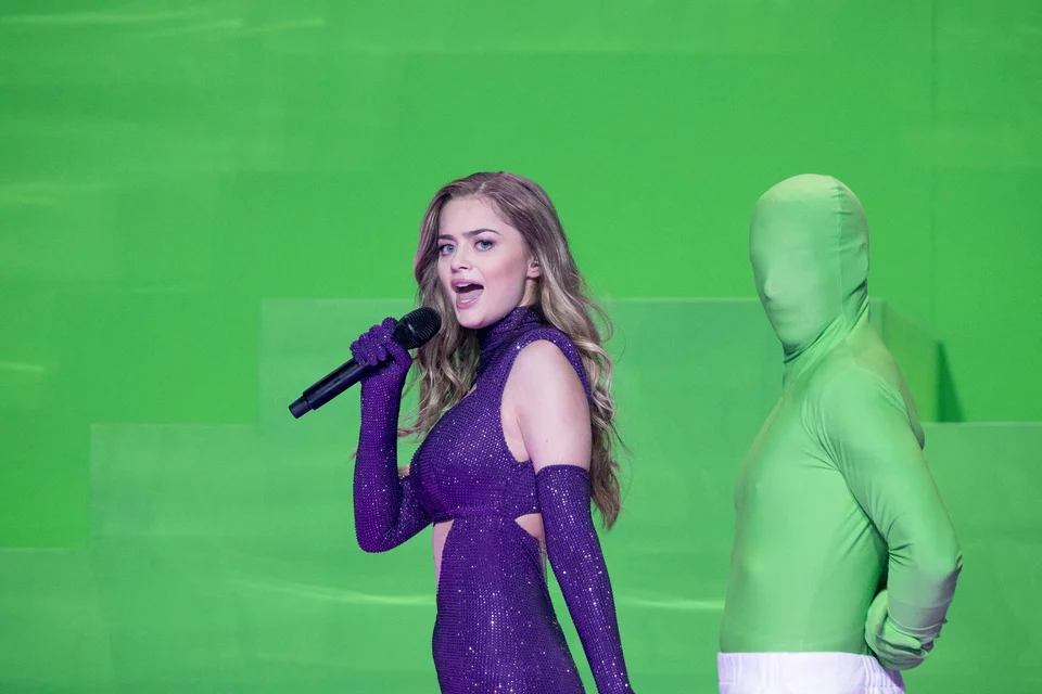 Η Στεφανία Λυμπερακάκη στη σκηνή του Ahoy Arena για την Eurovision 2021