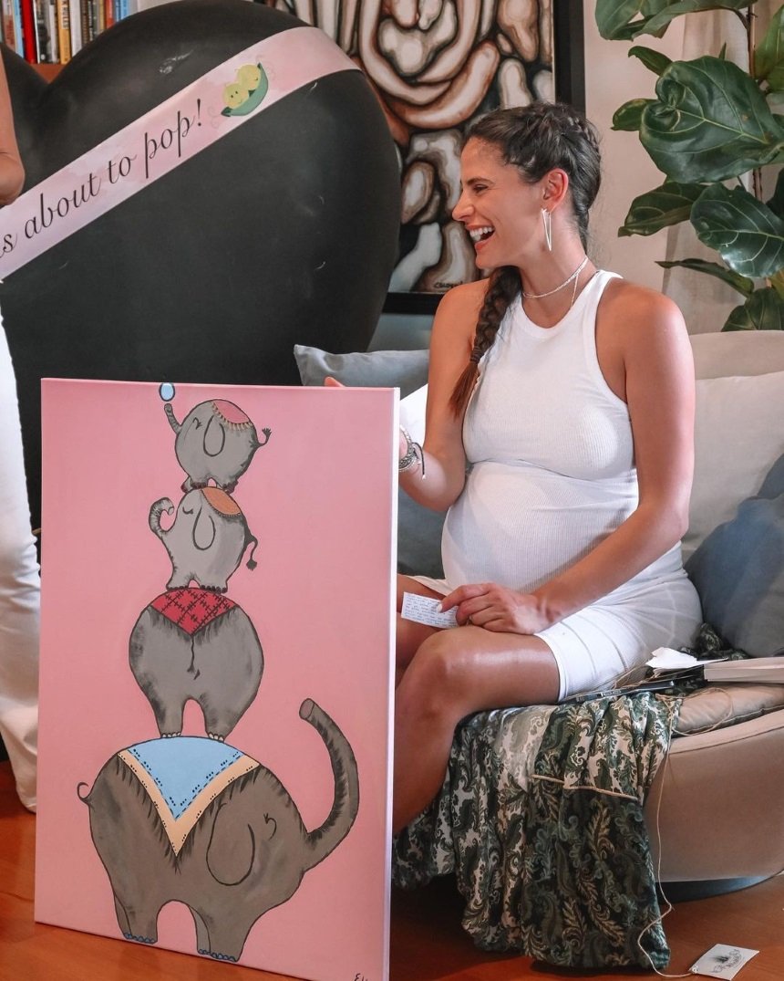 Η Χριστίνα Μπόμπα στο Baby Shower