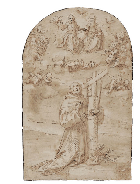  «Ο Αγιος Diego de Alcala σε έκσταση με την Αγία Τριάδα και Σύμβολα του Πάθους»&nbsp; 