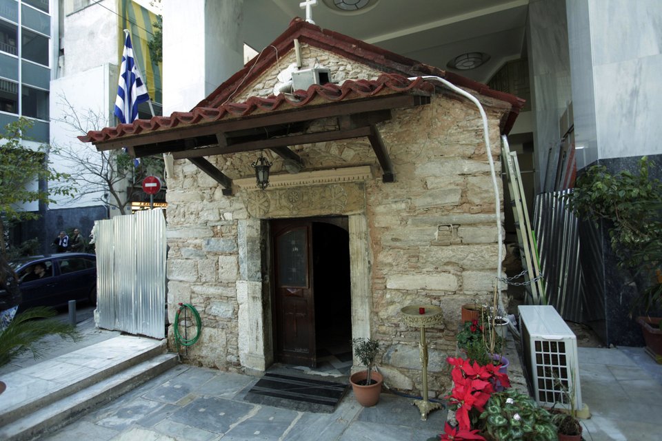 Η εκκλησία Αγία Δύναμη στο κέντρο της Αθήνας