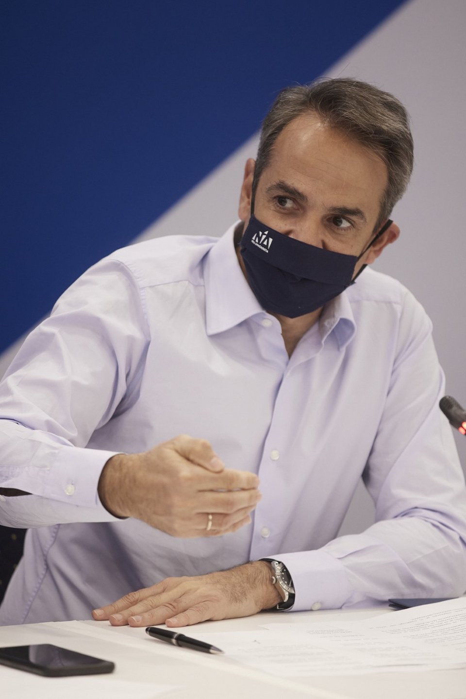 Ο Κυριάκος Μητσοτάκης στο διαγραμματειακό συντονιστικό όργανο της ΝΔ / Φωτογραφία: ΓτΠ/ΠΑΠΑΜΗΤΣΟΣ ΔΗΜΗΤΡΗΣ