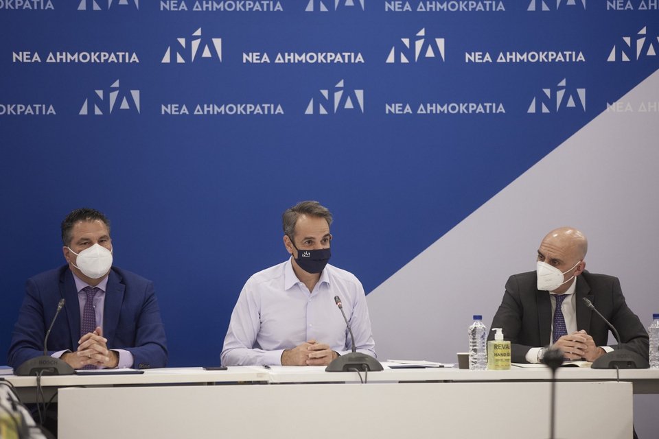 Ο Κυριάκος Μητσοτάκης στο διαγραμματειακό συντονιστικό όργανο της ΝΔ / Φωτογραφία: ΓτΠ/ΠΑΠΑΜΗΤΣΟΣ ΔΗΜΗΤΡΗΣ