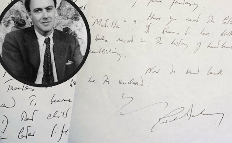 H ιδιόχειρη επιστολή του Ρόαλντ Νταλ, όπου περιγράφει το μυστικό ενός επιτυχημένου παιδικού βιβλίου