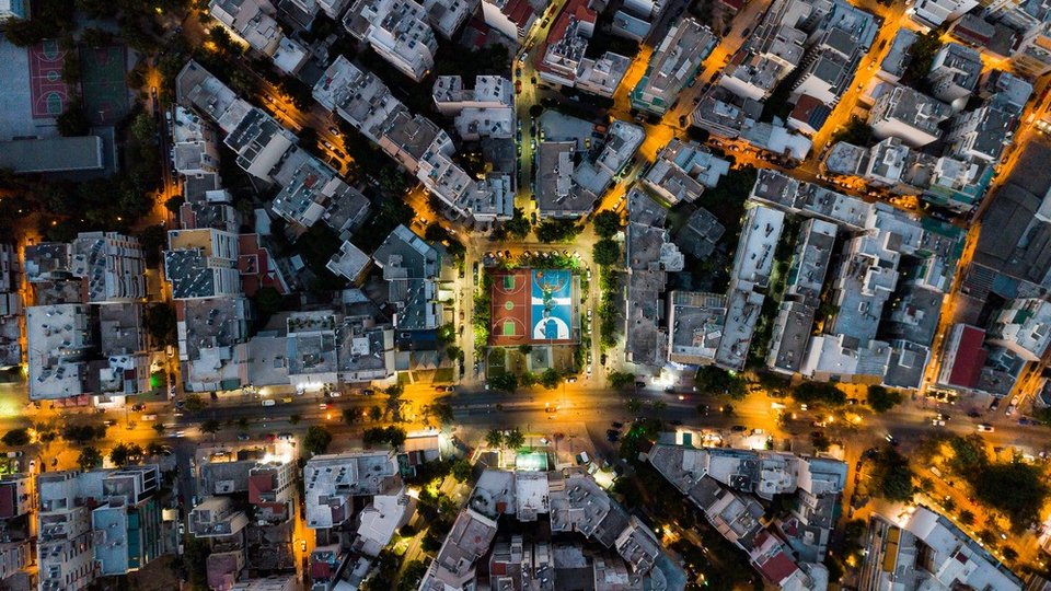 Το γήπεδο στα Σεπόλια από ψηλά