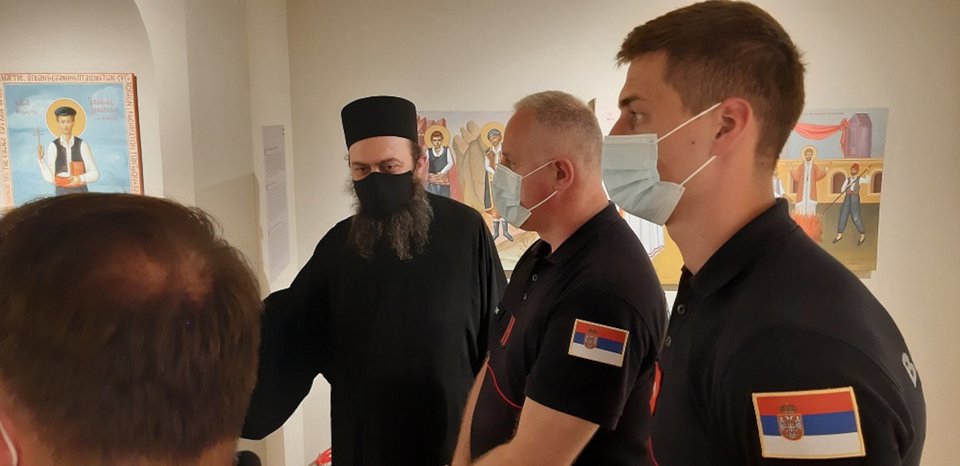 Ο Σέρβος πυροσβέστης επισκέφθηκε τη Θεσσαλονίκη και το Άγιον Όρος / Φωτογραφία ΑΠΕ-ΜΠΕ