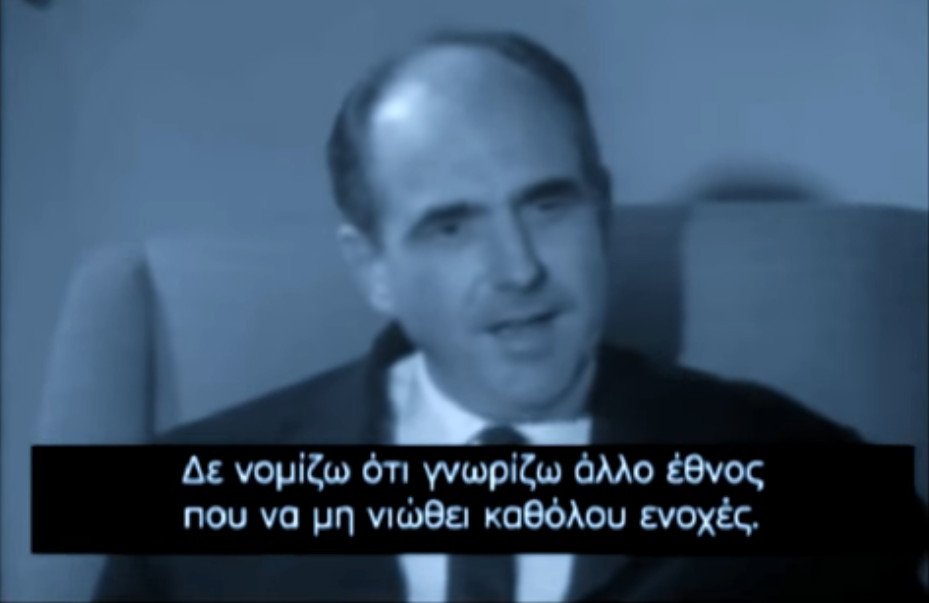 Ο Ανδρέας Παπανδρέου μιλά στην κάμερα του BBC το 1965-Φωτογραφία: Youtube/Ντοκιμαντέρ BBC «Ελλάς χωρίς κολώνες»