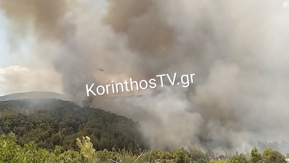 φωτιά στην Κόρινθο