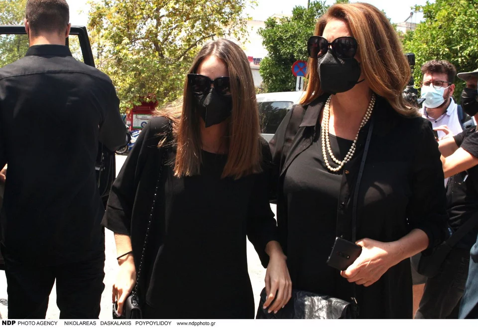 Η Αντζελα Γκερέκου με την κόρη τους, Μαρία