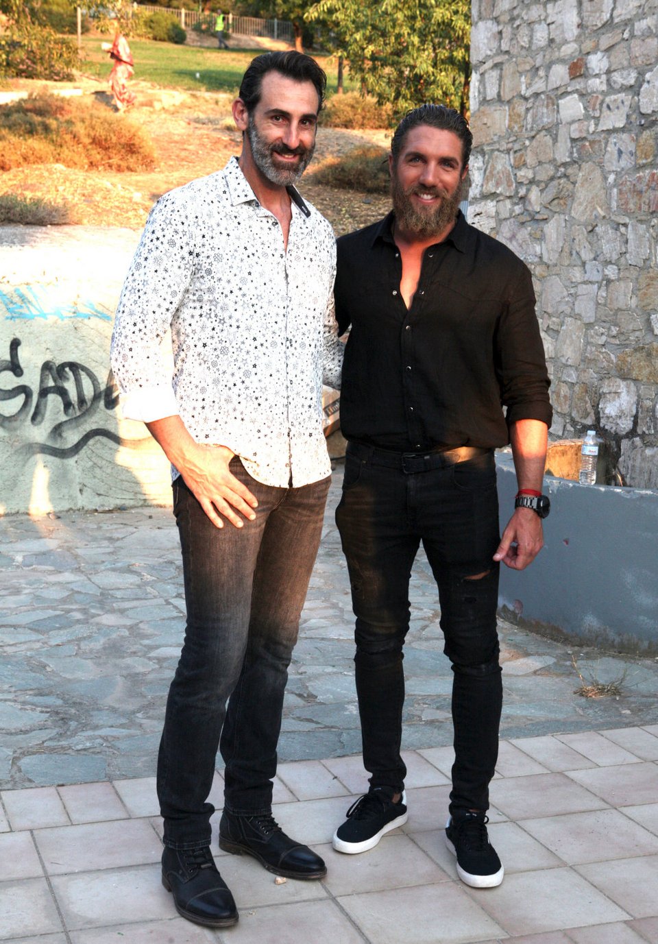 Ο Γιώργος Κοψιδάς και ο Γιώργος Κορόμι / Φωτογραφία: NDP Photos